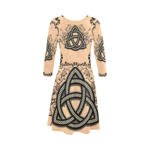 The celtic sign made of fibre 3/4 Sleeve Sundress (D23)