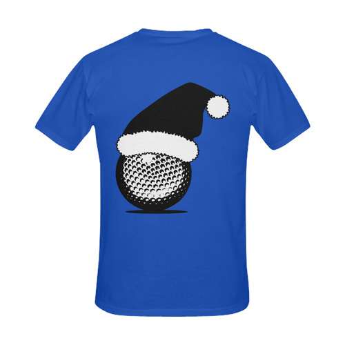 Santa Hat Golf Ball Christmas Men's Slim Fit T-shirt (Model T13)