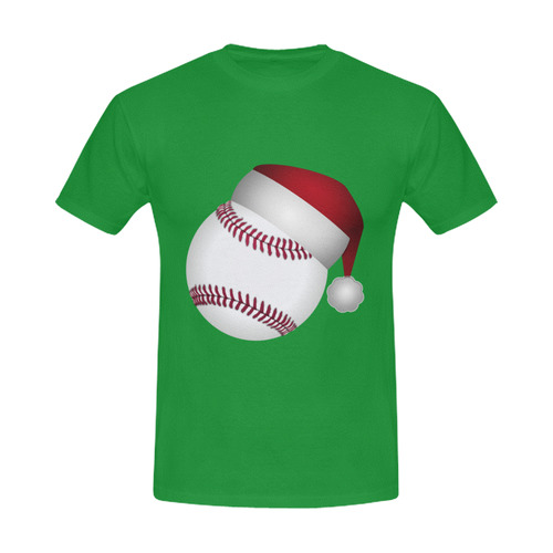 Santa Hat Baseball Christmas Men's Slim Fit T-shirt (Model T13)