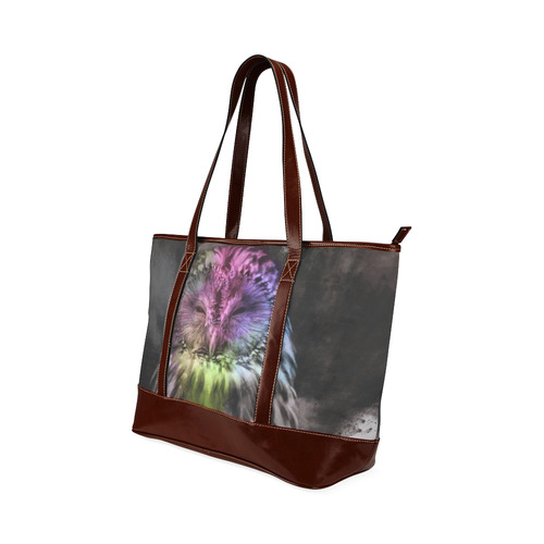 Abstract colorful owl Tote Handbag (Model 1642)