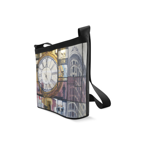 Flatiron and 5th Ave Clock Crossbody Bags (Model 1613)