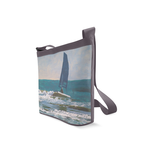 hobie cat on the wave Crossbody Bags (Model 1613)