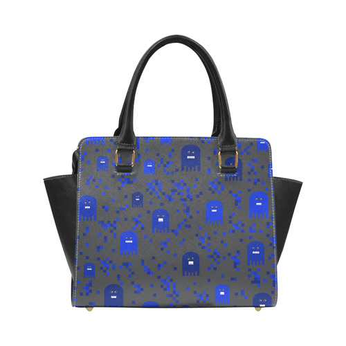 Blue Video Game Classic Shoulder Handbag (Model 1653)