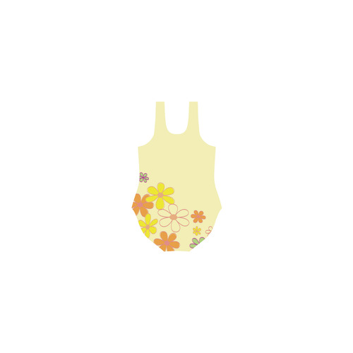 New! Designers fashion in Vintage yellow. Edition for 2016! Vest One Piece Swimsuit (Model S04)