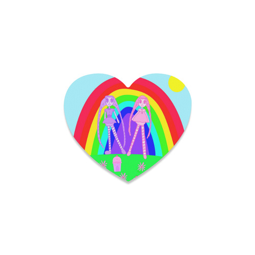 lollidollypoprainbowlandcoasters Heart Coaster