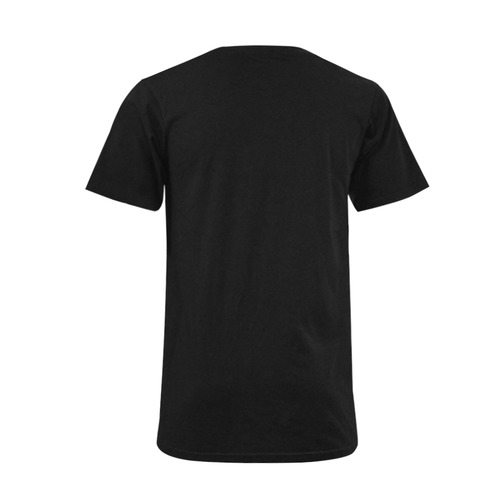 New! Black t-shirt in designers quality. New arrival in shop 2016! Men's V-Neck T-shirt  Big Size(USA Size) (Model T10)