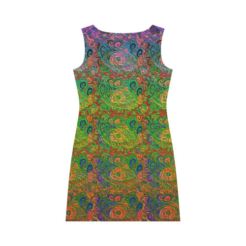 Your Paisley Eye Oil Paint by MJS and Aleta Round Collar Dress (D22)