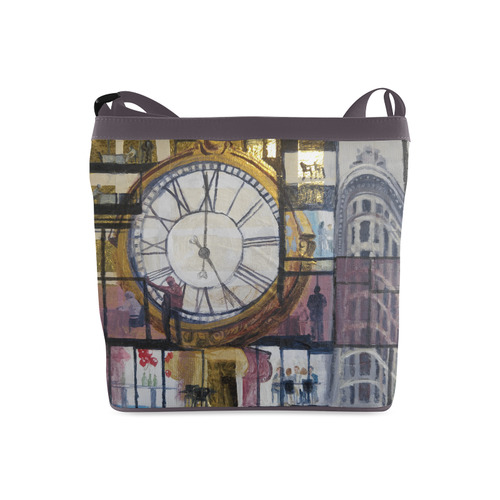 Flatiron and 5th Ave Clock Crossbody Bags (Model 1613)