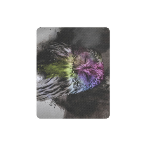 Abstract colorful owl Rectangle Mousepad