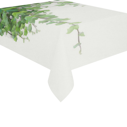 Watercolor Vines, climbing plant Cotton Linen Tablecloth 52"x 70"