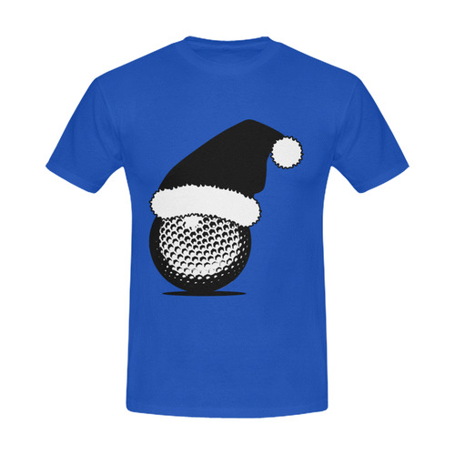 Santa Hat Golf Ball Christmas Men's Slim Fit T-shirt (Model T13)