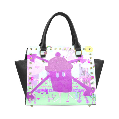 lollidollypoprainbowland*bag Rivet Shoulder Handbag (Model 1645)