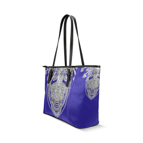 jewels Leather Tote Bag/Large (Model 1640)