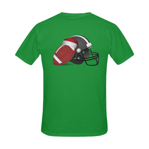 Santa Hat Football and Helmet Christmas Men's Slim Fit T-shirt (Model T13)