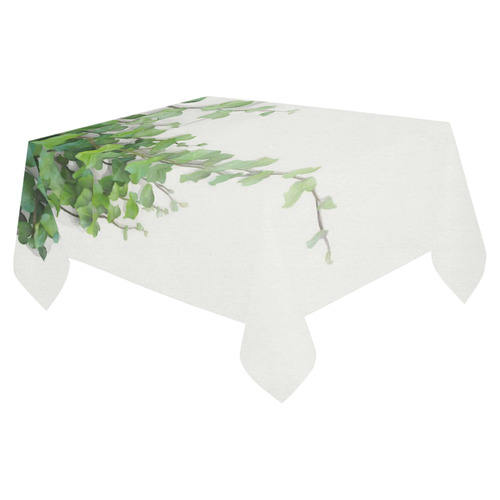 Watercolor Vines, climbing plant Cotton Linen Tablecloth 52"x 70"
