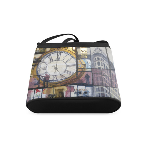 Flatiron and 5th Ave Clock Crossbody Bags (Model 1613)