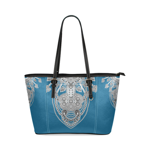 jewels Leather Tote Bag/Large (Model 1640)