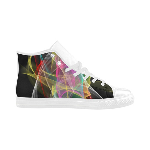 Sound of Colors by Nico Bielow Aquila High Top Microfiber Leather Men's Shoes (Model 032)