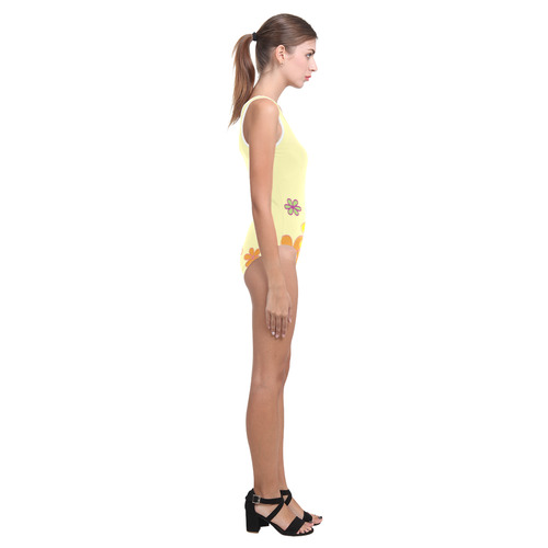 New! Designers fashion in Vintage yellow. Edition for 2016! Vest One Piece Swimsuit (Model S04)