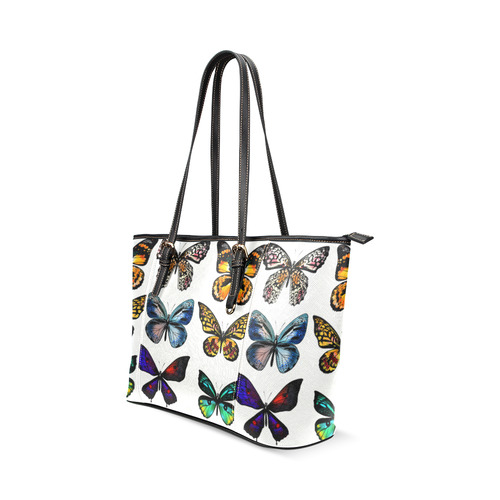 New! Colorful butterfly : Designers edition in fresh tones. New designers Bag collection for 2016 is Leather Tote Bag/Large (Model 1640)