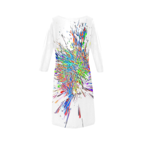 Color Big Bang by Artdream Round Collar Dress (D22)