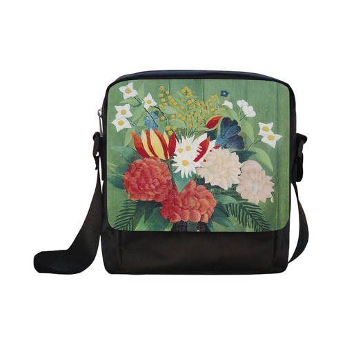 Rousseau Bouquet of Flowers Floral Still Life Crossbody Nylon Bags (Model 1633)