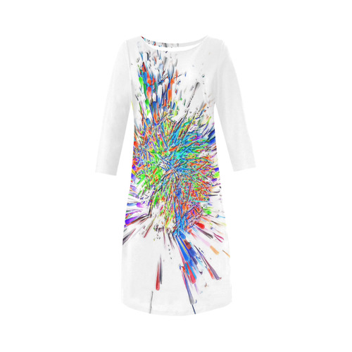 Color Big Bang by Artdream Round Collar Dress (D22)