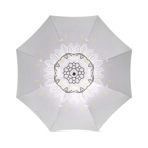 Designers umbrella with hand-drawn Mandala Art. New vintage Fashion for 2016. Foldable Umbrella (Model U01)