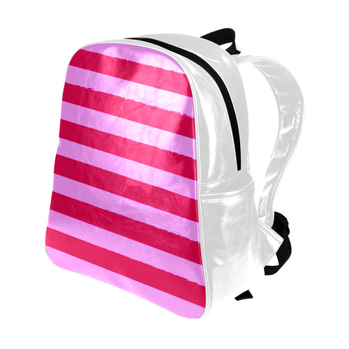 Pink, and red "Marshmallow" designers wild Bag Collection 2016. New arrival in our design  Multi-Pockets Backpack (Model 1636)