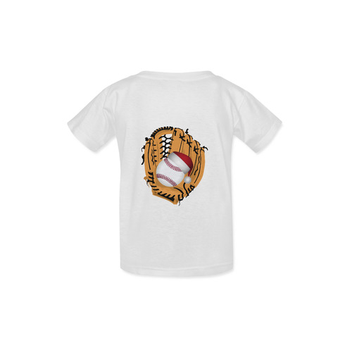 Santa Hat Baseball and Glove Christmas Kid's  Classic T-shirt (Model T22)