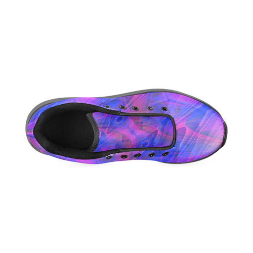 Blue and Purple Abstract Men’s Running Shoes (Model 020)