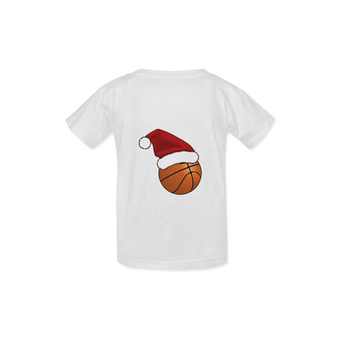 Santa Hat Basketball Christmas Kid's  Classic T-shirt (Model T22)