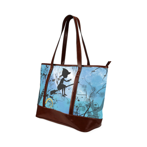 Cute flying witch Tote Handbag (Model 1642)