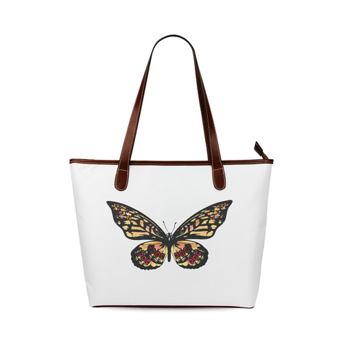 New! Designers bag with butterfly. New edition for Summer 2016 in vintage tones. Shoulder Tote Bag (Model 1646)