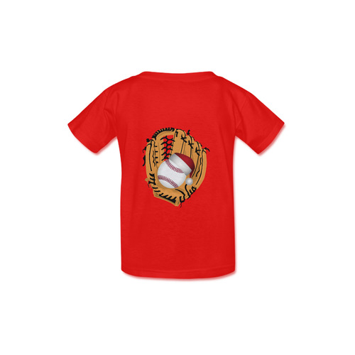 Santa Hat Baseball and Glove Christmas Kid's  Classic T-shirt (Model T22)