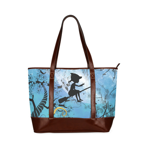 Cute flying witch Tote Handbag (Model 1642)