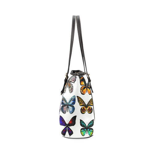 New! Colorful butterfly : Designers edition in fresh tones. New designers Bag collection for 2016 is Leather Tote Bag/Large (Model 1640)