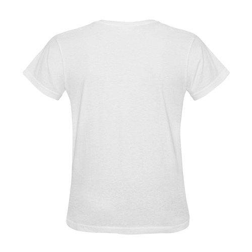 Santa Hat Baseball Christmas Sunny Women's T-shirt (Model T05)