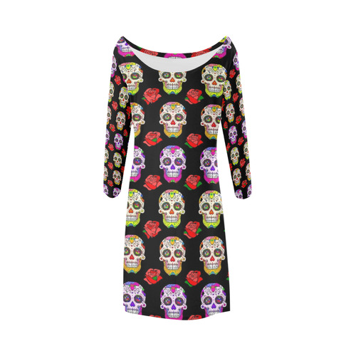 Muertos by Popart Lover Bateau A-Line Skirt (D21)