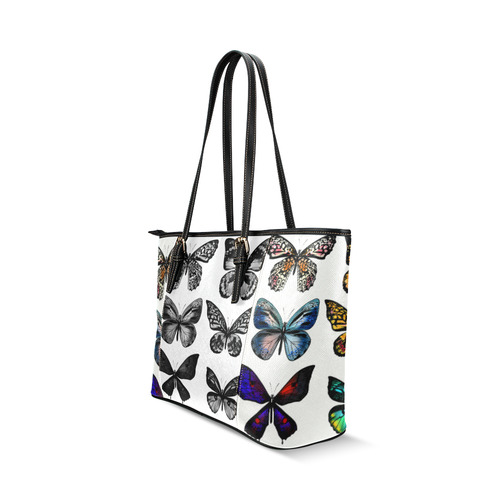 New! Colorful butterfly : Designers edition in fresh tones. New designers Bag collection for 2016 is Leather Tote Bag/Large (Model 1640)