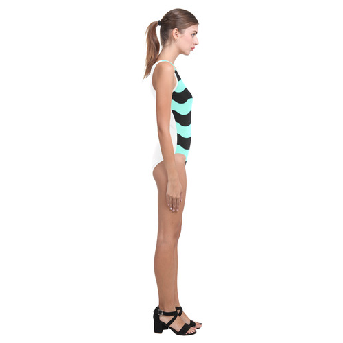 New! Designers Bikini Collection for 2016 in Mint and Black. New luxury edition for woman. Vest One Piece Swimsuit (Model S04)