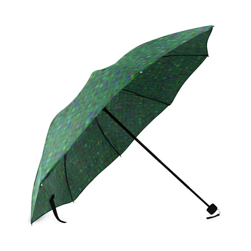 Antique Texture Green Foldable Umbrella (Model U01)