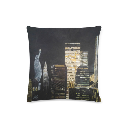 dazzling cityscape Custom Zippered Pillow Case 16"x16"(Twin Sides)