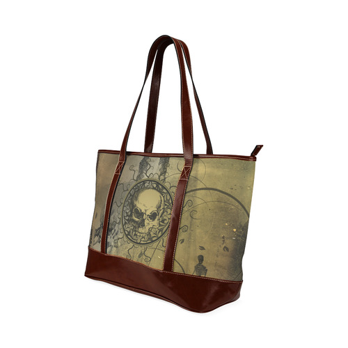 Amazing skull with skeletons Tote Handbag (Model 1642)