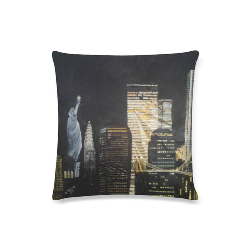 dazzling cityscape Custom Zippered Pillow Case 16"x16"(Twin Sides)