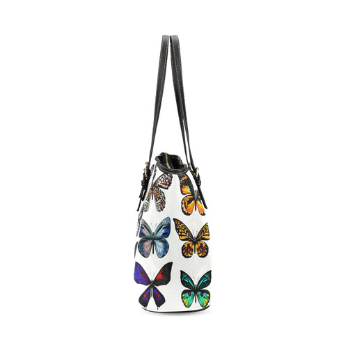 New! Colorful butterfly : Designers edition in fresh tones. New designers Bag collection for 2016 is Leather Tote Bag/Large (Model 1640)