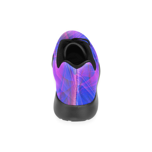 Blue and Purple Abstract Men’s Running Shoes (Model 020)