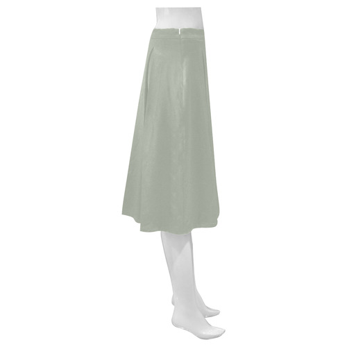 Desert Sage Mnemosyne Women's Crepe Skirt (Model D16)