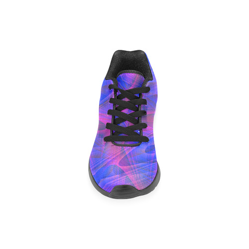 Blue and Purple Abstract Men’s Running Shoes (Model 020)