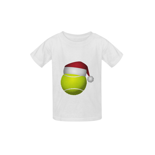 Santa Hat Tennis Ball Christmas Kid's  Classic T-shirt (Model T22)